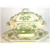 Image 1 : Masons fruit basket design tureen and cover on stand, marks to base…