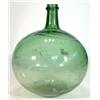 Image 1 : 18th century green globular glass bottle, 35cm high…