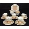 Image 1 : Susie Cooper tea set comprised milk jug, sugar bowl, five cups, six saucers, side plates and sand…