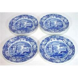 Six Copeland Spode 'Italian' patterned plates, marks to back, 27cm diameter…