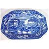 Image 1 : Rectangular Copeland Spode 'Italian' patterned blue and white meat plate, marks to back, 37cm in …