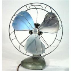 Green enamelled Frost 1950's oscillating table fan…