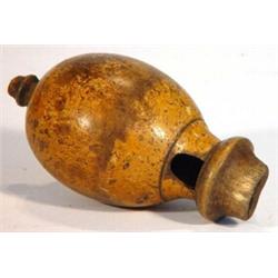 Victorian wooden pigeon whistle, 13cm in length…