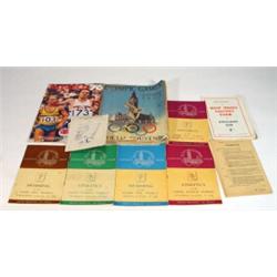 Selection of 1948 Olympic Games programmes, 1972 and 1976 Olympic Games leaflets, a 1950 West Ind…