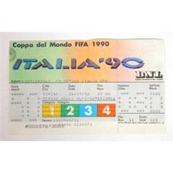 Italia 1990 semi final World Cup ticket, England versus Germany…