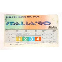 Italia 1990 World Cup ticket, Brazil versus Argentina match 39…