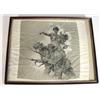 Image 1 : World War I black and white silk handkerchief printed with military soldiers and Britannia, signe…