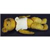 Image 1 : Old straw filled jointed teddy bear, 34cm high…