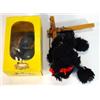 Image 1 : Boxed Pelham mouse puppet and a Pelham black French poodle puppet…
