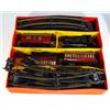 Image 2 : Boxed Hornby clockwork '0' gauge trainset with British Railways engine, three locomotives and tra…