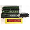Image 1 : 00 Gauge locomotive, three British Railways carriages and a boxed 00 gauge carriage…