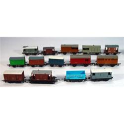 Fifteen assorted Hornby Dublo and other closed wagons…