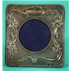 Image 1 : Square silver Art Nouveau photo frame, moulded with stylised flowers, Birmingham 1903, 10cm diame…