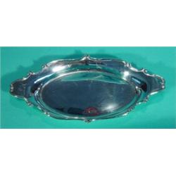 Oval silver dish, Chester 1908, 18cm in length…