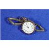 Image 1 : Lady's silver fob watch on an expanding bracelet…