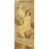 Image 1 : Pair of oak framed ink drawings of nude young maidens one with a duck '' Two little ducks' and 'L…