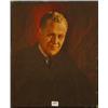 Image 1 : Oil on canvas portrait of middle aged gentleman with blond hair, 60cm x 50cm…