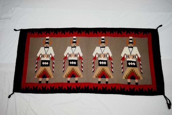Reproduction Yei Rug Mexican Yei Rug