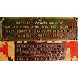 Pair of Railroad Trust Tags,