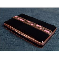 Sterling and Enamel Snuff Box,