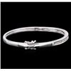 Image 2 : 1.00ctw Diamond Bangle Bracelet - 14KT White Gold