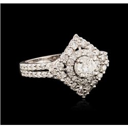 14KT White Gold 1.08ctw Diamond Ring