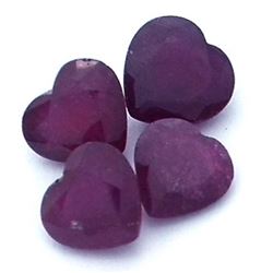 10.73ctw Heart Mixed Ruby Parcel