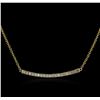 Image 1 : 14KT Yellow Gold 0.84ctw Diamond Necklace