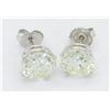 Image 2 : 6.09ctw Diamond Earrings - 14KT White Gold