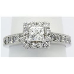 0.72ctw Diamond Ring - 14KT White Gold