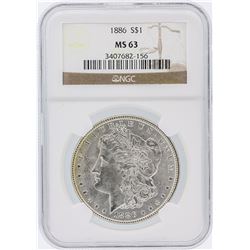 1886 NGC MS63 Morgan Silver Dollar