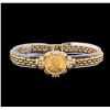 Image 5 : 14KT Yellow Gold 0.52ctw Diamond and Cubic Zirconia Coin Ensemble