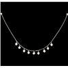 Image 1 : 0.52ctw Diamond Necklace - 14KT White Gold