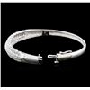 Image 3 : 0.50ctw Diamond Bangle Bracelet - 14KT White Gold