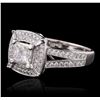 Image 2 : 18KT White Gold 1.56ctw Diamond Ring