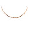 Image 2 : 14KT White Gold 14.30ctw Orange Sapphire and Diamond Necklace