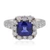 Image 2 : 14KT White Gold 3.00ct Sapphire and Diamond Ring