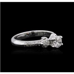 18KT White Gold 0.84ctw Diamond Ring