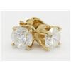 Image 4 : 1.70ctw Diamond Stud Earrings - 14KT Yellow Gold