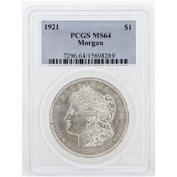 1921 PCGS MS64 Morgan Silver Dollar