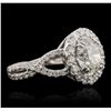 Image 1 : 18KT White Gold 2.58ctw Diamond Ring