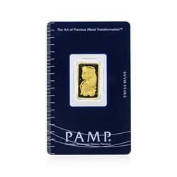 5 Gram Gold Bar - Pamp Suisse Lady Fortuna 999.9 Fine Gold