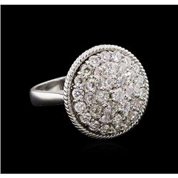 2.09ctw Diamond Ring - 14KT White Gold