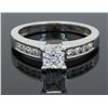 Image 1 : GIA Certified 1.00ctw Diamond Ring - 14KT White Gold