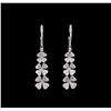 Image 1 : 2.63ctw Diamond Earrings - 18KT White Gold