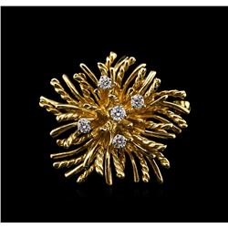 Tiffany & Co. 0.25ctw Diamond Pin - 18KT Yellow Gold