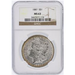 1887 NGC MS63 Morgan Silver Dollar