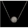 Image 1 : 2.00ctw Diamond Necklace - 18KT White Gold