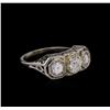Image 1 : 14KT White Gold 1.25ctw Diamond Ring