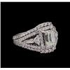 Image 1 : 14KT White Gold EGL USA Certified 2.92ctw Diamond Ring